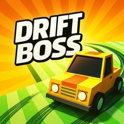 A yellow car on a track in a game.